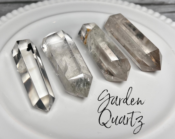 Very Clear Garden Quartz DT, Lodolite DT, Garden Quartz Double Terminated, Inclusion Quartz (1)