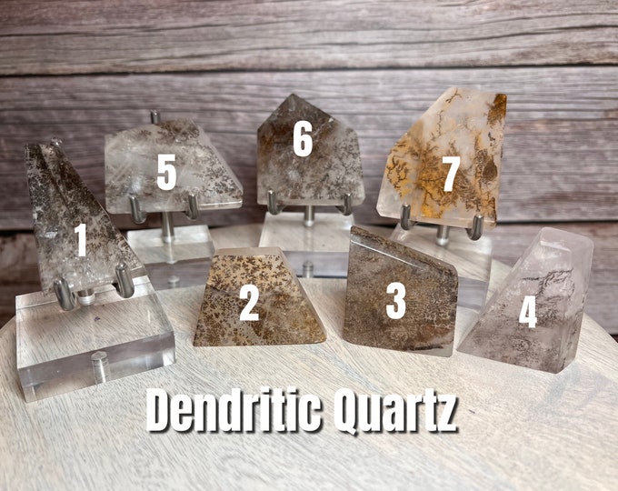 Dendritic Quartz Freeform, Freeform Carving, Inclusion Quartz, Dendritic Quartz