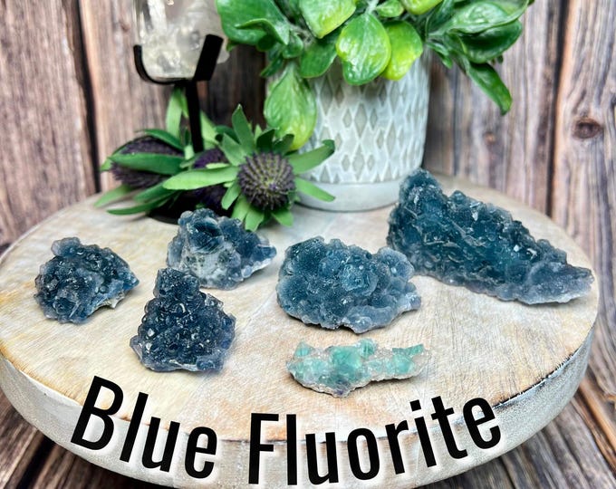 Blue Fluorite from Inner Mongolia, Blue Green Fluorite Specimen, Fluorite Raw Stone Specimen