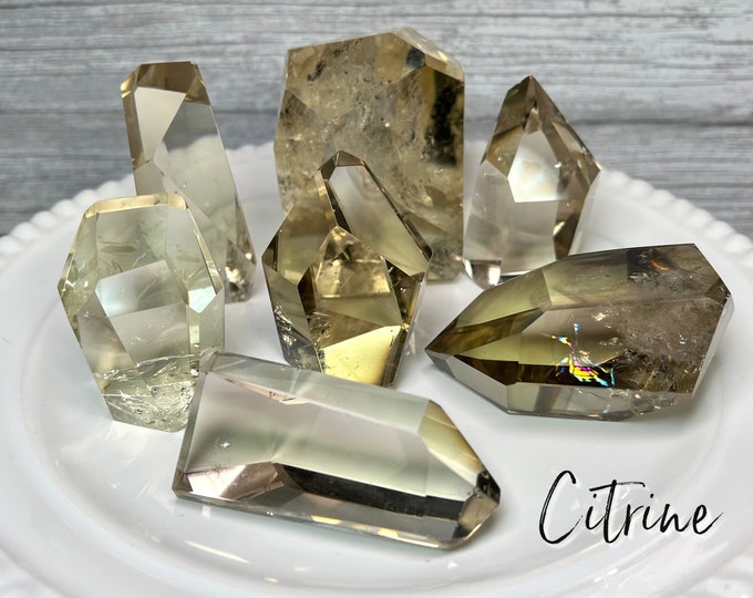 Beautiful Citrine Freeform, Phantom Citrine, Natural Citrine Freeform, Citrine Crystal