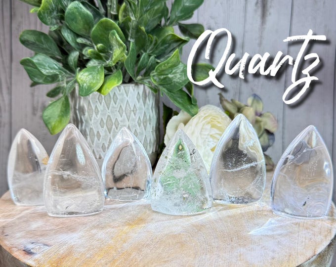 Small Clear Quartz Flame, Clear Quartz Freeform, Clear Quartz Crystal, "Master Healer" of Crystals