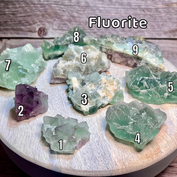 Fluorite Raw Stone, Fluorite Raw Stone, Fluorite Specimen, Green Purple Fluorite