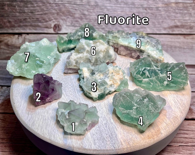 Fluorite Raw Stone, Fluorite Raw Stone, Fluorite Specimen, Green Purple Fluorite
