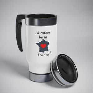 Stainless Steel Travel Mug with Handle, 14oz