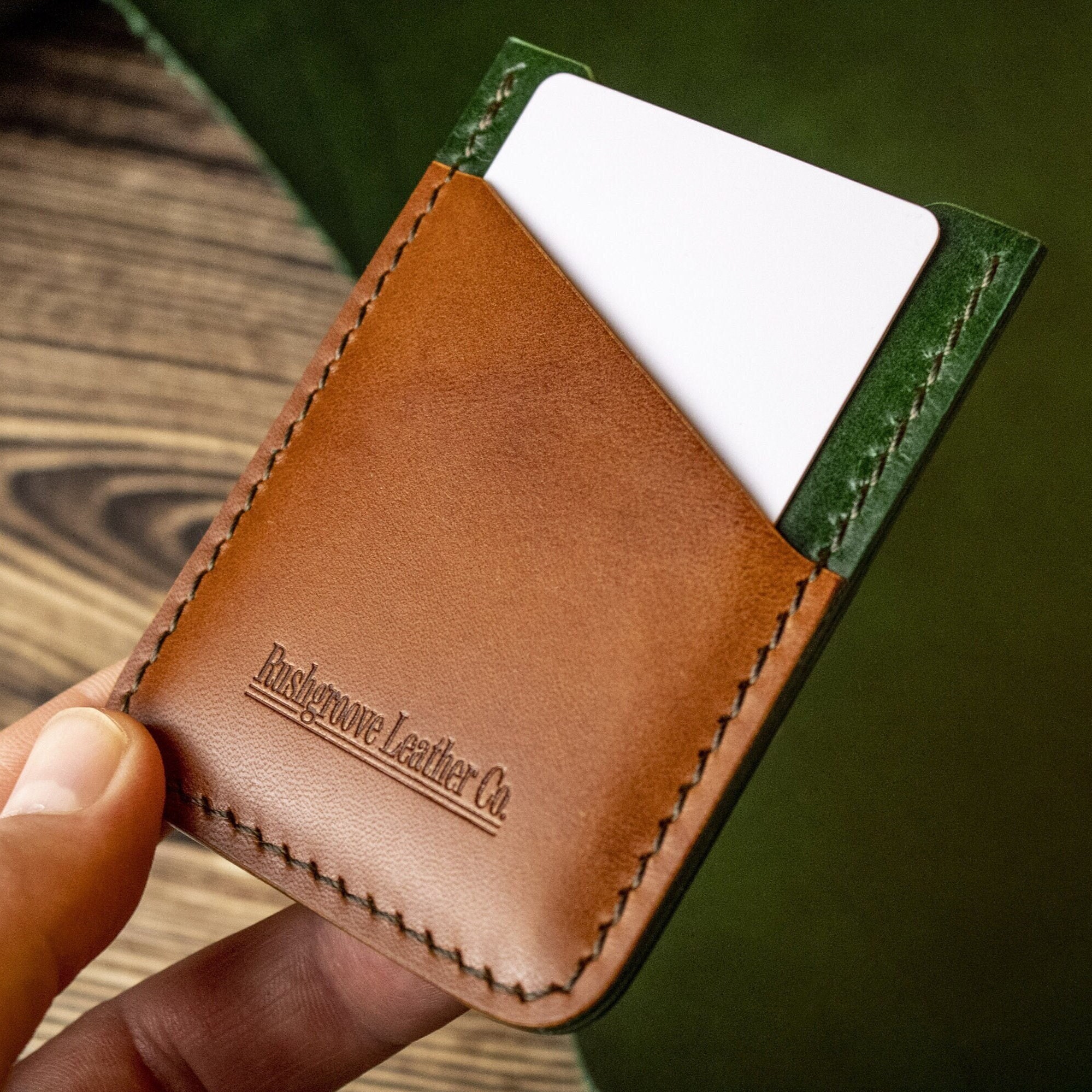 Slim Bifold Front Pocket Wallet 2 ID Window Credit Card Holder Genuine  Leather RFID Blocking $12.99