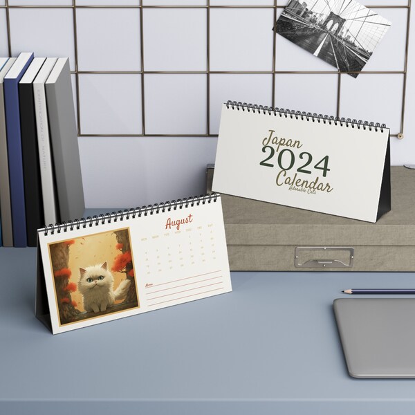 Japanese Cat Calendar 2024 - Etsy