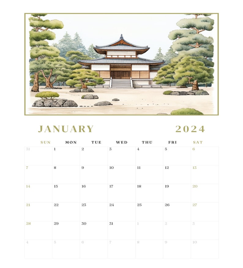 2024 12 month Printable Calendar - Il 794xN.5674182964 Tgwf 