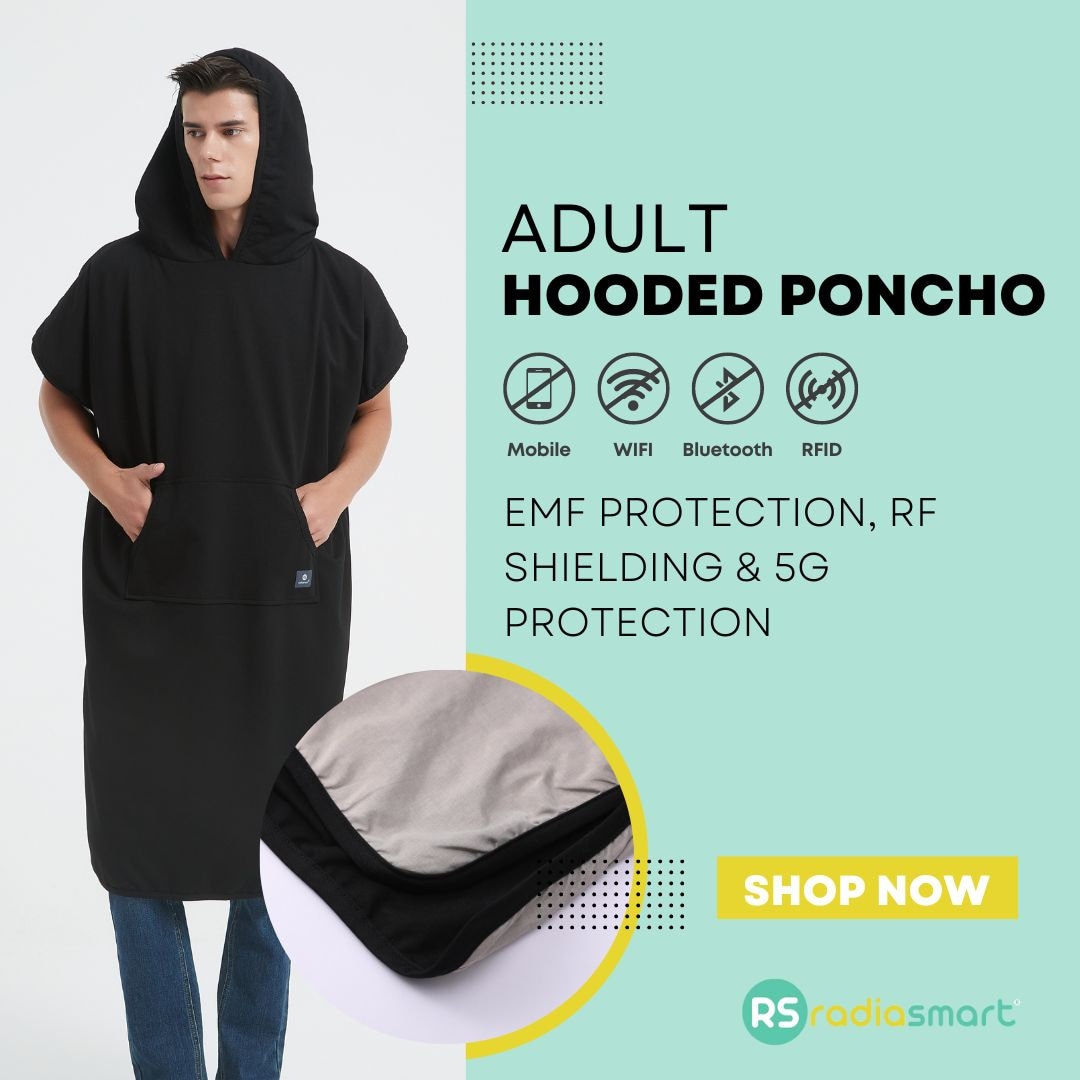 Radia Smart Couverture Poncho EMF, 5G, Couverture Faraday