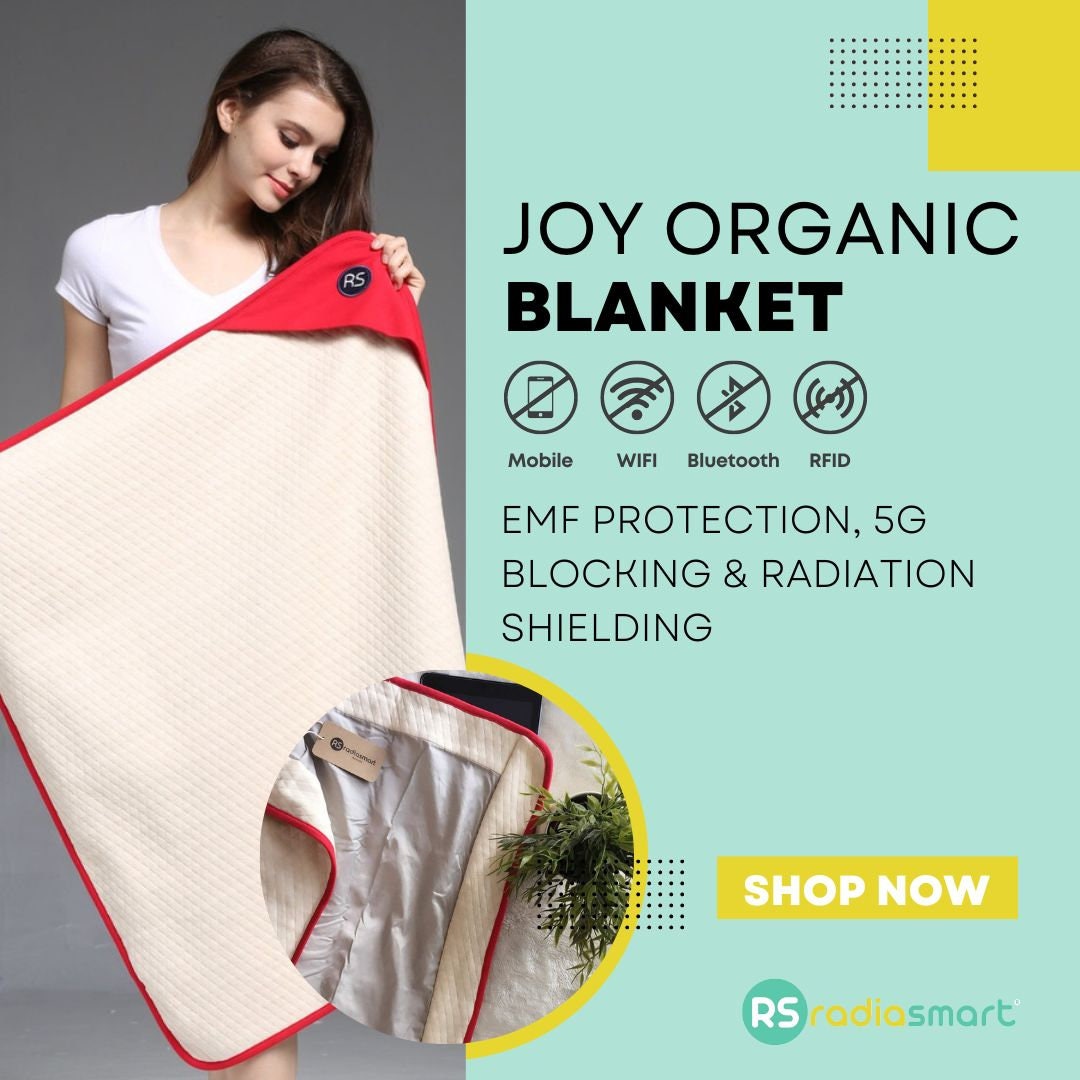 Joy Organic Blanket (Regular)  EMF Protection, Anti-Radiation, RF Shi