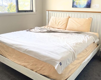 Radia Smart® EMF Protection Grey 100% Cotton King Size Bed Blanket