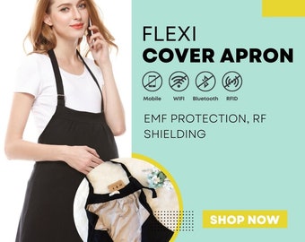 Radia Smart Flexi Cover Apron (Cotton) | EMF Protection, RF Shielding
