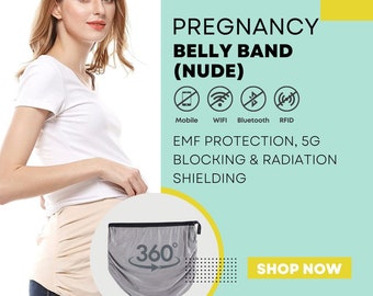 EMF Protection Pregnancy Belly Band | Silver Lined, 5G Shielding