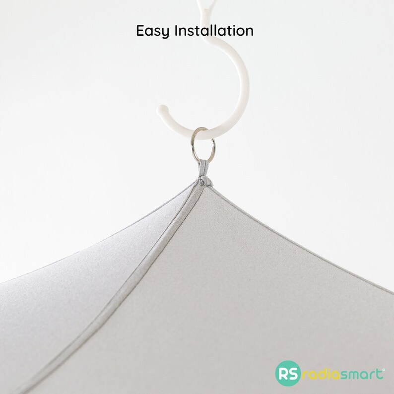 Radia Smart Cappuccio di Protezione EMF, Cappello Faraday, Anti-Radiazioni 5G, schermatura RF, Schermo WiFi, Cappotto Cervello, Grigio, Grigio, Taglia Unica