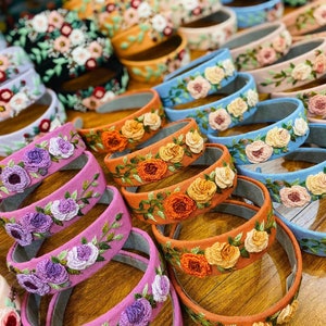 Besticktes Stirnband, Hand besticktes Stirnband, Rosen Stickerei Turban, bestickter Haarreif, besticktes Geschenk, Geschenk für sie