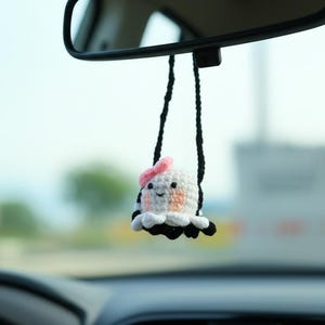 Crochet Ghost and Pumpkin Car Hanging,  Buy 3 Get 1, Crochet Pumpkin,New Car Gift,Mirror Accessories Decoration,Halloween Gift