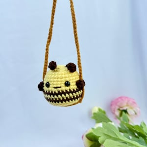 Crochet Cute Animal, Buy 2 Get 1, Crochet Animal Hanging, Bee Rabbit Penguin Chicken Car hanging, New Car Gift,Mirror Accessories Decoration