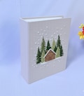 Hand Embroidered Christmas Photo Album With Sleeves, Personalized Christmas Memory Photo Album, Anniversary Gift, Unique Photo Album product logo