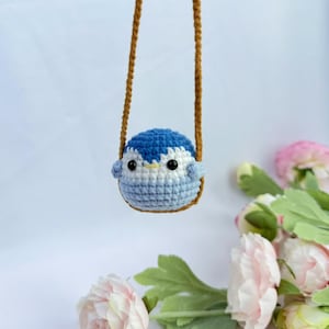 Crochet Cute Animal, Buy 2 Get 1, Crochet Animal Hanging, Bee Rabbit Penguin Chicken Car hanging, New Car Gift,Mirror Accessories Decoration