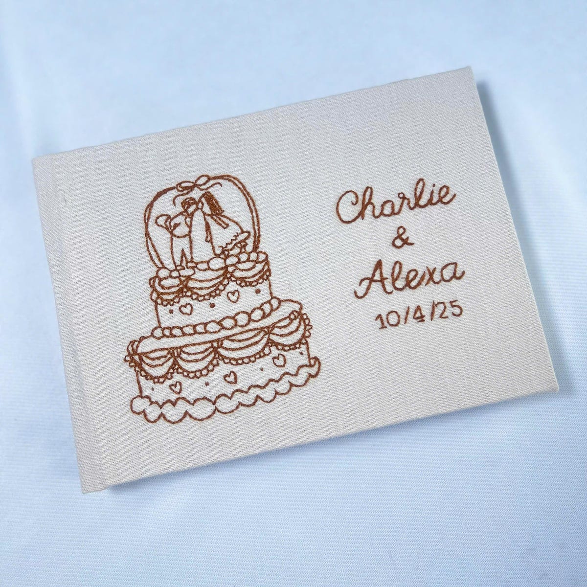 Guest Book: Embroidered