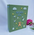 Hand Embroidered Baby Photo Album With Sleeves, Personalized Photo Album, Baby Gift,  Unique Photo Album, Custom Embroidered Photo Album. product logo