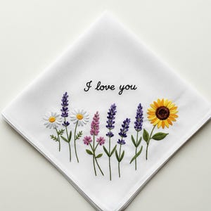 Handgeborduurde zakdoeken, gepersonaliseerde linnen bruiloft zakdoek, iets blauwe zakdoek, handgeschreven zakdoek, huwelijkscadeau