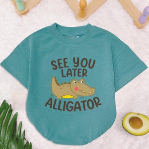 See You Later Alligator Baby Romper Short Sleeves, Cute Baby Romper, Alligator Baby Bodysuit, Animal Lover Gift