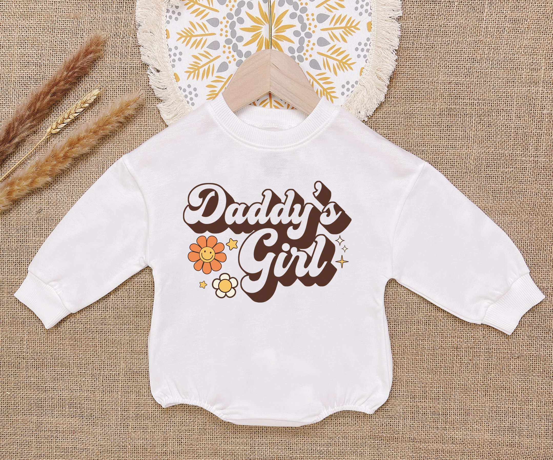 Sweatshirt Daddys Girl Baby Girl Clothes Daddy's Girl Baby Romper