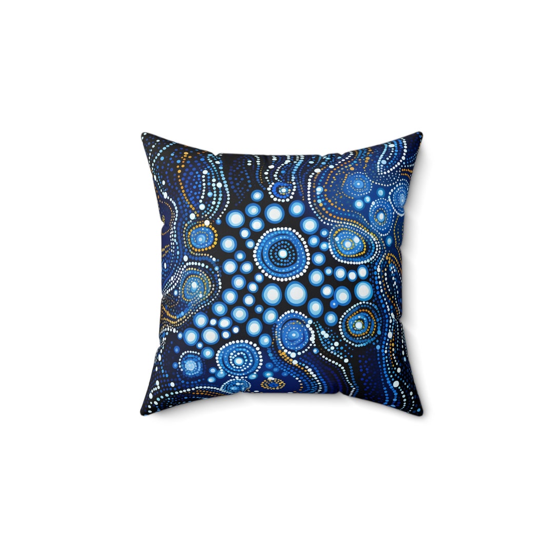 Aboriginal Art Square Pillow & Pillow Cover Dreamtime Whisper Etsy