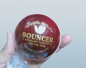 AJ (pack of 12 ) Cricket leather ball bouncer Red 60+ over guaranteed