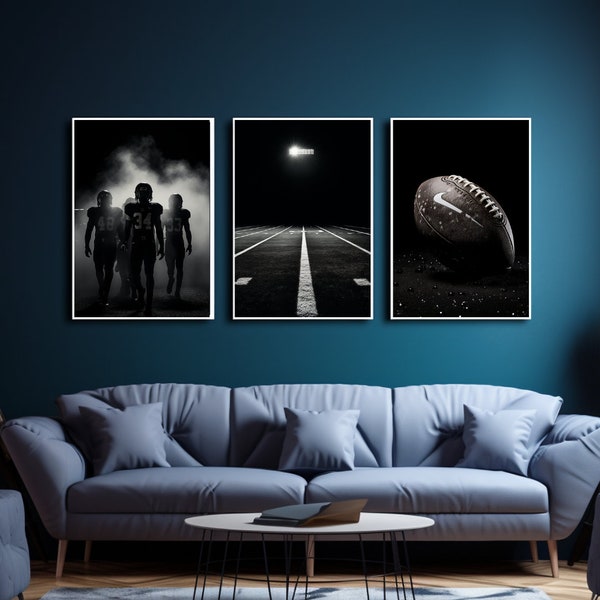 Football Wall Art Etsy