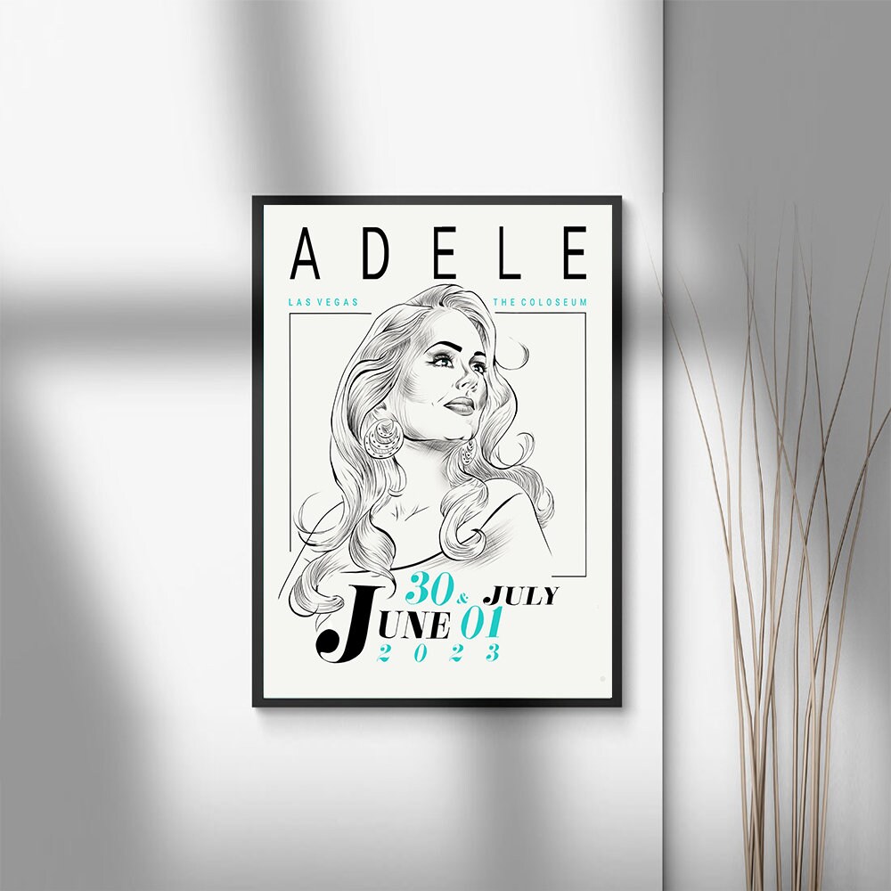 Discover Adele August 2023 Tour Poster