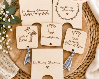 Laser file Pregnancy Pregnancy announcement Grandma and Grandpa You are going to be grandparents Baby Little secret Laser file + commercial license