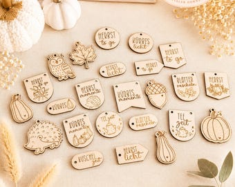 Laser file autumn pendant pumpkin autumn to go hedgehog laser file laser engraving autumn decoration 40 SVG + commercial license