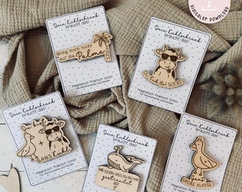 Printable magnet template + laser files for bag insert cards for magnet sets in 2 sizes. PDF in A4 format. Downloadable printable template + commercial license.