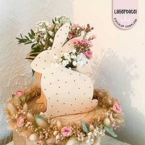 Laserdatei Ostern Aufsteller Korb Osterhasen Osternest Deko Frühling SVG Laserdatei + Gewerbelizenz
