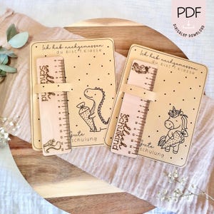 Modèle d'impression règle d'inscription scolaire enfin écolier fille garçon carte PDF en A4 modèle à imprimer + licence commerciale