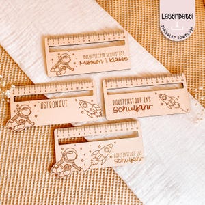 Laser Cut File School enrollment reading aid astronaut with ruler school cone school enrollment finally school child SVG 1st grade 4 files + commercial license
