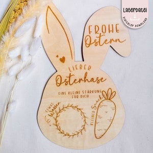 Laserdatei Ostern Teller für den Osterhase Snack / Stärkung  Mohren für den Osterhase Kinder en SVG   Herz + Gewerbelizenz