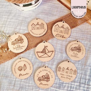 File laser Rimorchio marittimo estate mare barca spiaggia 8 File laser SVG + licenza commerciale