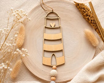 Laser file suncatcher lighthouse maritime Moin SVG summer coastal child sea love hanger window light + commercial license
