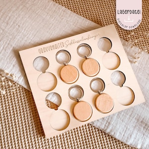 Laserdatei Schlüsselanhänger Gravurenhalter Schablone SVG + Gewerbelizenz