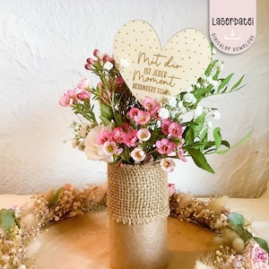 Laserdatei Stecker Lieblingsmenschen beste Freundin Familie Besondere Menschen Herz Stecker Deko Geschenk SVG Laserdatei + Gewerbelizenz