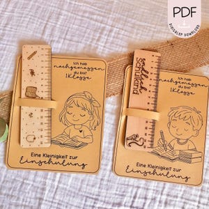 Modèle d'impression règle d'inscription scolaire enfin écolier fille garçon carte PDF en A4 modèle à imprimer + licence commerciale