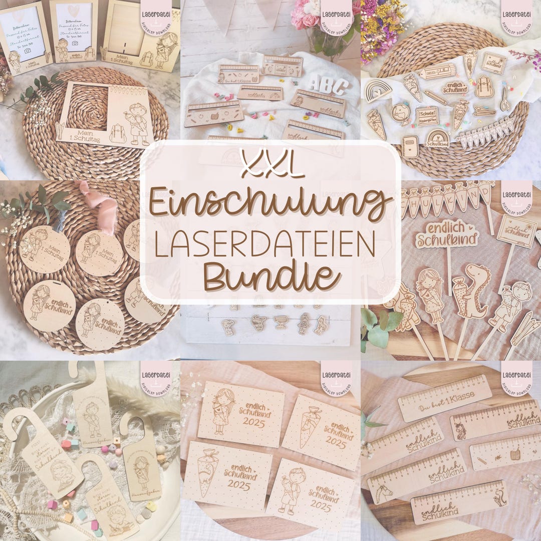 Laser Cut File School Enrollment Bundle Scatter Decoration Ruler ...