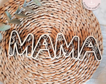 File laser mamma Festa della mamma migliore mamma diversi livelli regalo mamma File laser SVG Festa della mamma + licenza commerciale