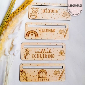 Aiuto per la lettura dei file laser borsa per la scuola iscrizione alla scuola infine bambino in età scolare SVG DXF file 1° grado 7 + licenza commerciale