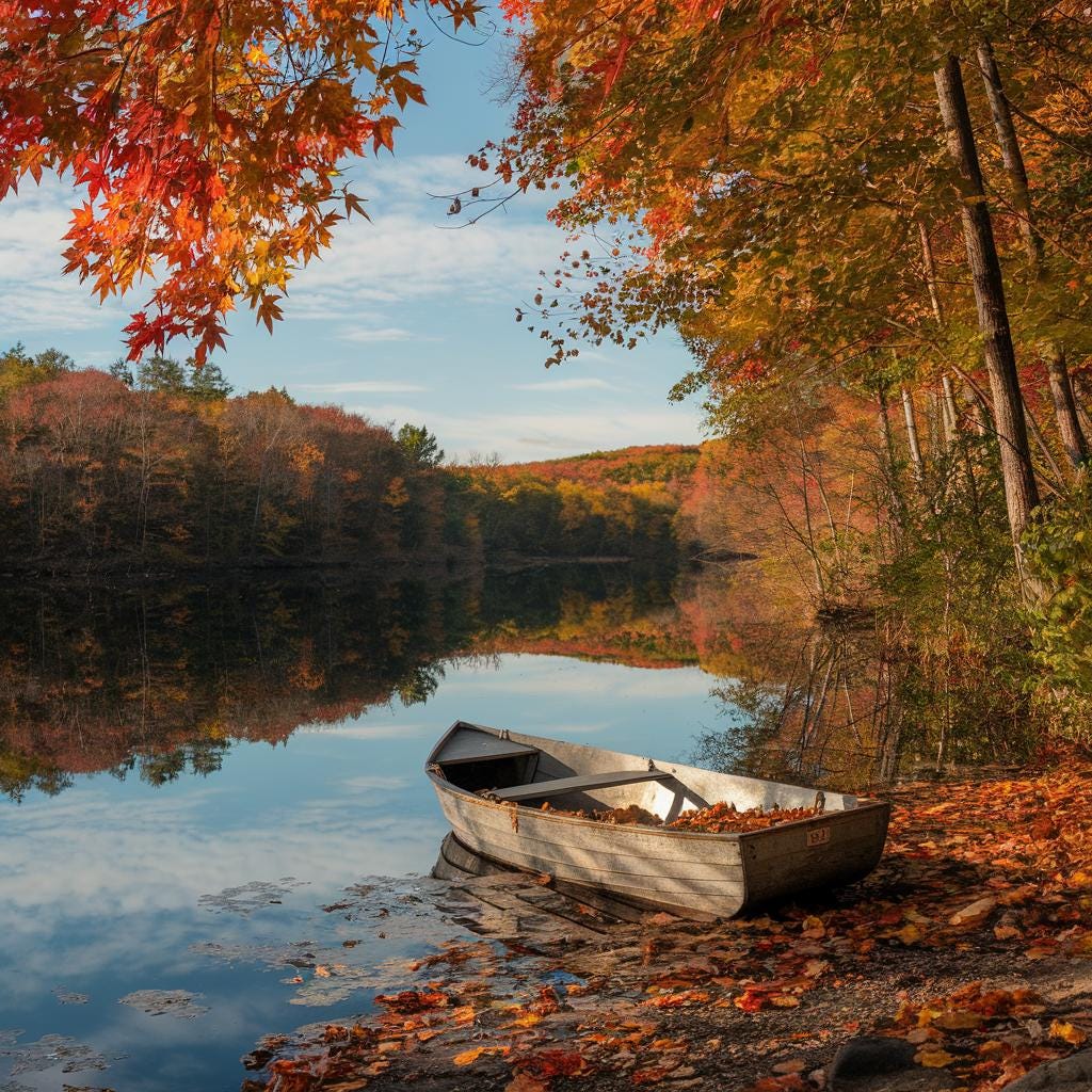 Autumn Reflections - Tranquil Lake and Fall Foliage Fine Art Print - Etsy