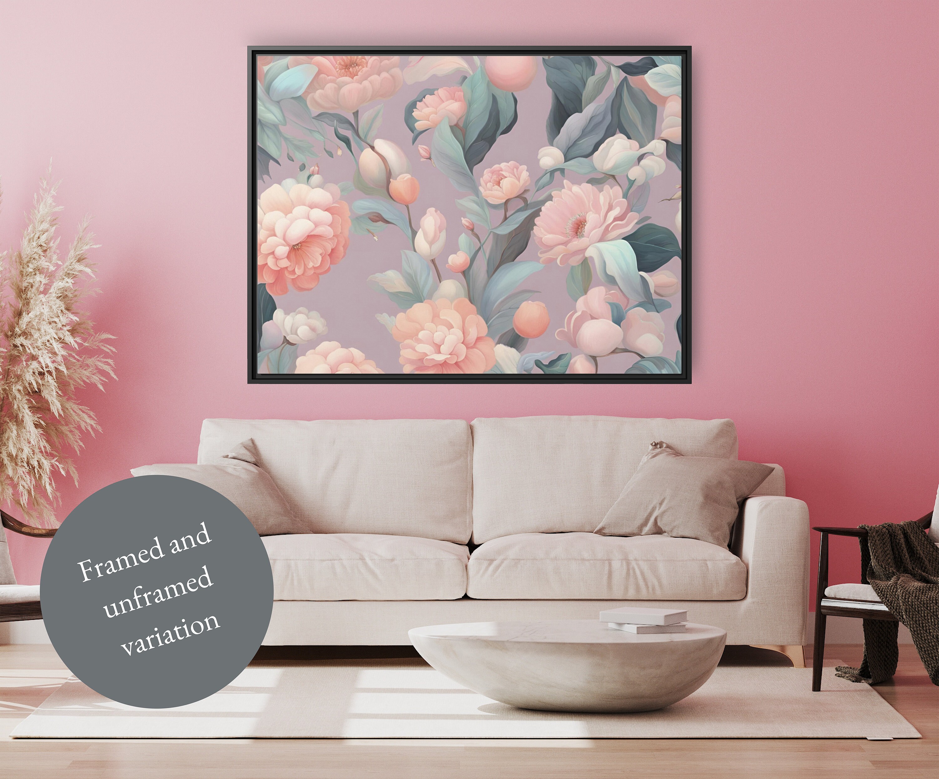 Aesthetic Flower Wall Art Print White Rose Canvas Print Etsy