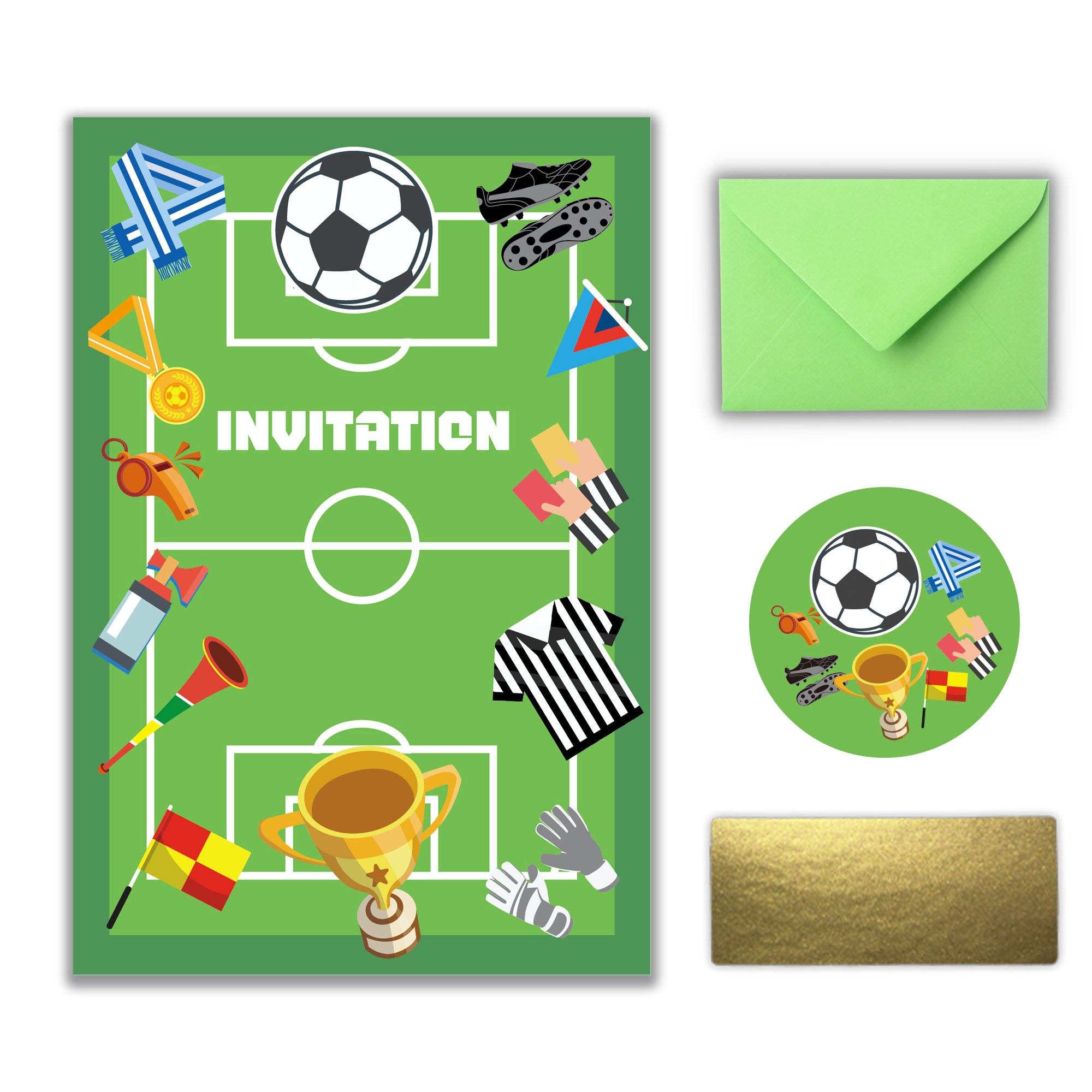 Invitation anniversaire homme adulte - Foot