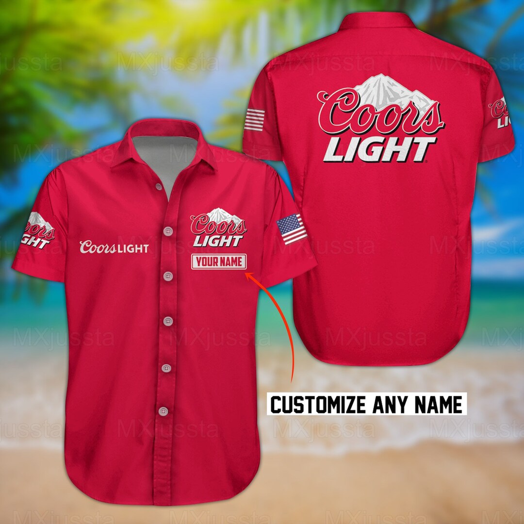 Coors Light Button Shirt Beer Lover Shirts Coors Light Etsy